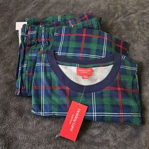 Plaid Pajamas - Green and Blue